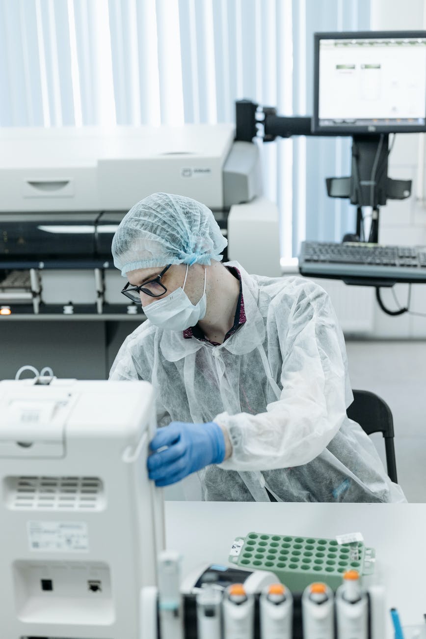 scientist inside a laboratory